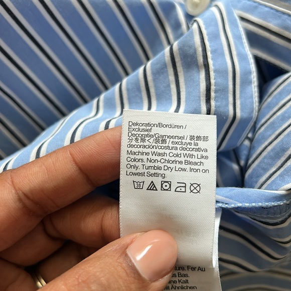 J. Crew | A-line midi dress in striped cotton poplin - Picture 11 of 13